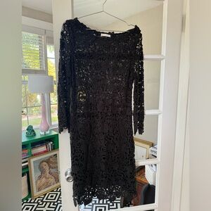 Italian Black Lace Dress